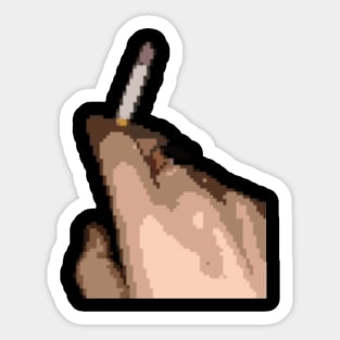 pixel cigarette Sticker